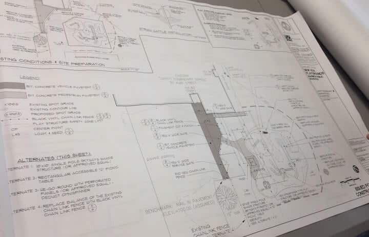 CREDIT: Rob Borkowski] A blueprint of planned improvements at Lippitt Elementary School. The plan is part of Warwick Schools district-wide overhaul of playgrounds starting in the spring.