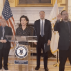 Gov. Gina Raimondo held a press conference March 29, announcing a third COVID-19 death , urging Rhode Islanders to follow an order to limit physical interaction with the same five people during the outbreak.