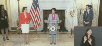 Gov. Gina M. Raimondo offered an update on the state's response to the COVID-19 pandemic as restrictions are loosened Mother's Day weekend. RIDOH warned: Don't visit elderly Mothers Day.