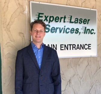 [CREDIT: ABS] Michael L. Carpentier, President of Expert Laser Services, Inc. in Southbridge, MA. Automated Business Solutions recently acquired the company.