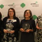 [CREDIT: GSSNE] Last October, the four women honored during the Leading Women of Distinction Awards 2019 at the Radisson Hotel in Warwick, were:  Cindy Scibetta Butts, Founder, Grow with Strengths; MaryKay Koreivo, Senior VP & Senior Relationship Manager, Bank of America; Kathleen Malin, VP of Technology & Operations Management, Rhode Island Foundation;  Sylvia Maxfield, Dean & Professor at Providence College School of Business. 
