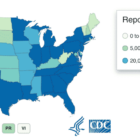 [CREDIT: CDC] This map shows COVID-19 cases reported by U.S. states, the District of Columbia, New York City, and other U.S.-affiliated jurisdictions.