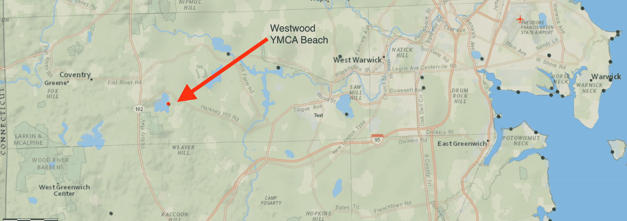 [CREDIT: RIDOH] Westwood YMCA Beach was closed July 2 due to high bacteria levels.