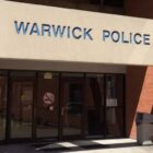 Warwick Police Headquarters at 99 Veterans Memorial Drive. Police report a Northup Street man arrested after firing a BB gun indoors, while intoxicated.