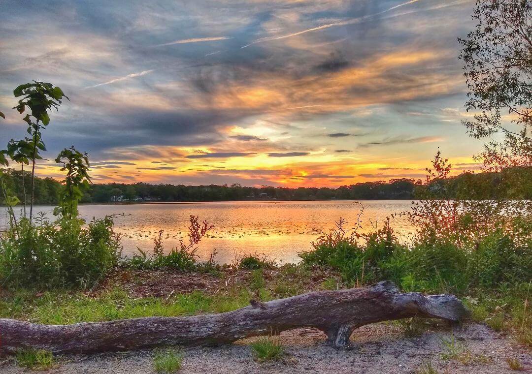 [CREDIT: Lincoln Smith] Gorton Pond at sunset on May 25, 2021.