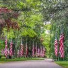 [CREDIT: Lincoln Smith] The Avenue of Flags at Pawtuxet Memorial Park.