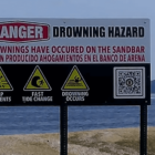 [CREDIT: City of Warwick] Warwick has installed signs warning the public about Conimicut Point drownings.