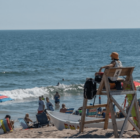 [CREDIT: DEM] East Matunuck State Beach, Narragansett. DEM will begin repairing beaches first this week as it cleans up from Tropical Storm Henri.