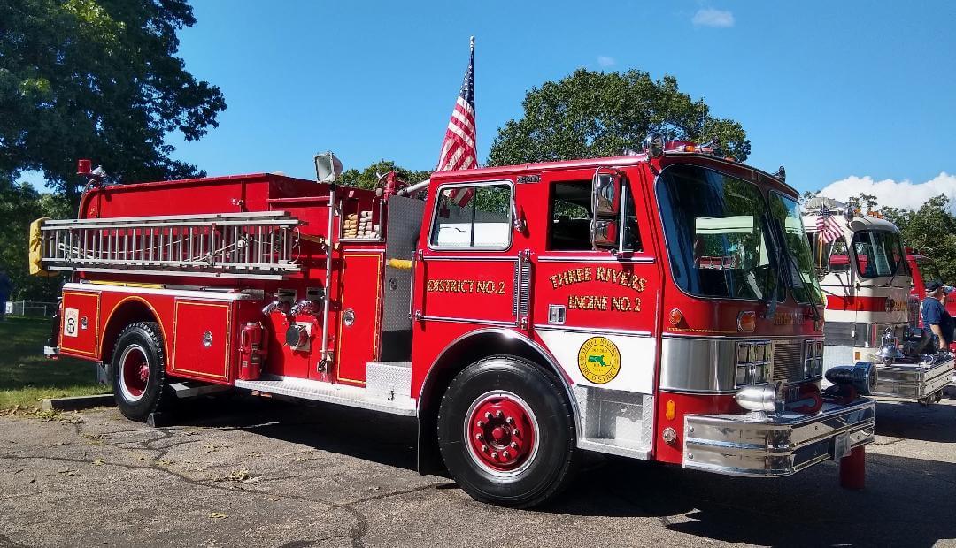 [CREDIT: Lincoln Smith]  From Three Rivers, CT - 1984 Hahn, during the Antique Fire Truck Show at the Masonic Youth Center Sept. 27, 2021.