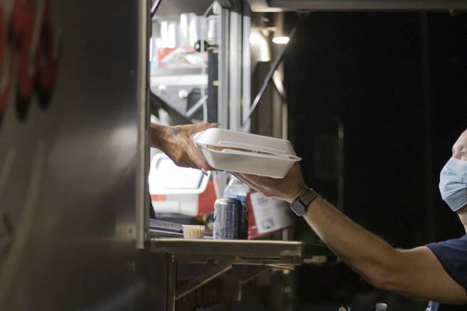 [CREDIT: Kent Hospital] Hospital administration treated hospital staff to Haven Brothers diner fare Sept. 8 to thank them for their pandemic service.