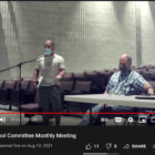 [CREDIT: YouTube] A screenshot of the Aug. 10 Warwick School Committee livestream on Aug. 10, viewed by about 1,400 people.