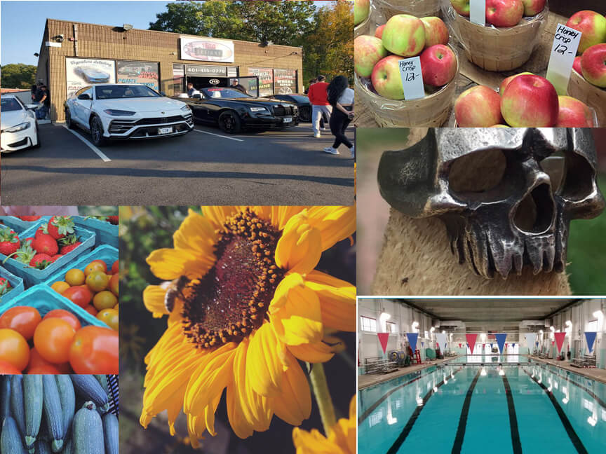 [CREDIT: Warwick Post Illustration] The Warwick Weekend roundup includes Apple picking, A car show benefit for Toys for Tots, swim time at McDermott Pool and art at the Steel Yard.