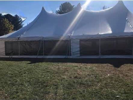 [CREDIT: Community of Warwick Schools Page] A photo of the tent used for Pilgrim High Homecoming, tied to a COVID-19 outbreak.