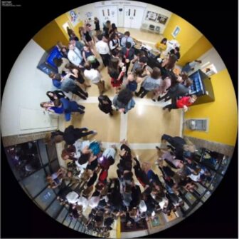 [CREDIT: Warwick Schools] A photo of students crowded inside the school at the Nov. 6 Pilgrim homecoming dance tied to a COVID-19 outbreak.