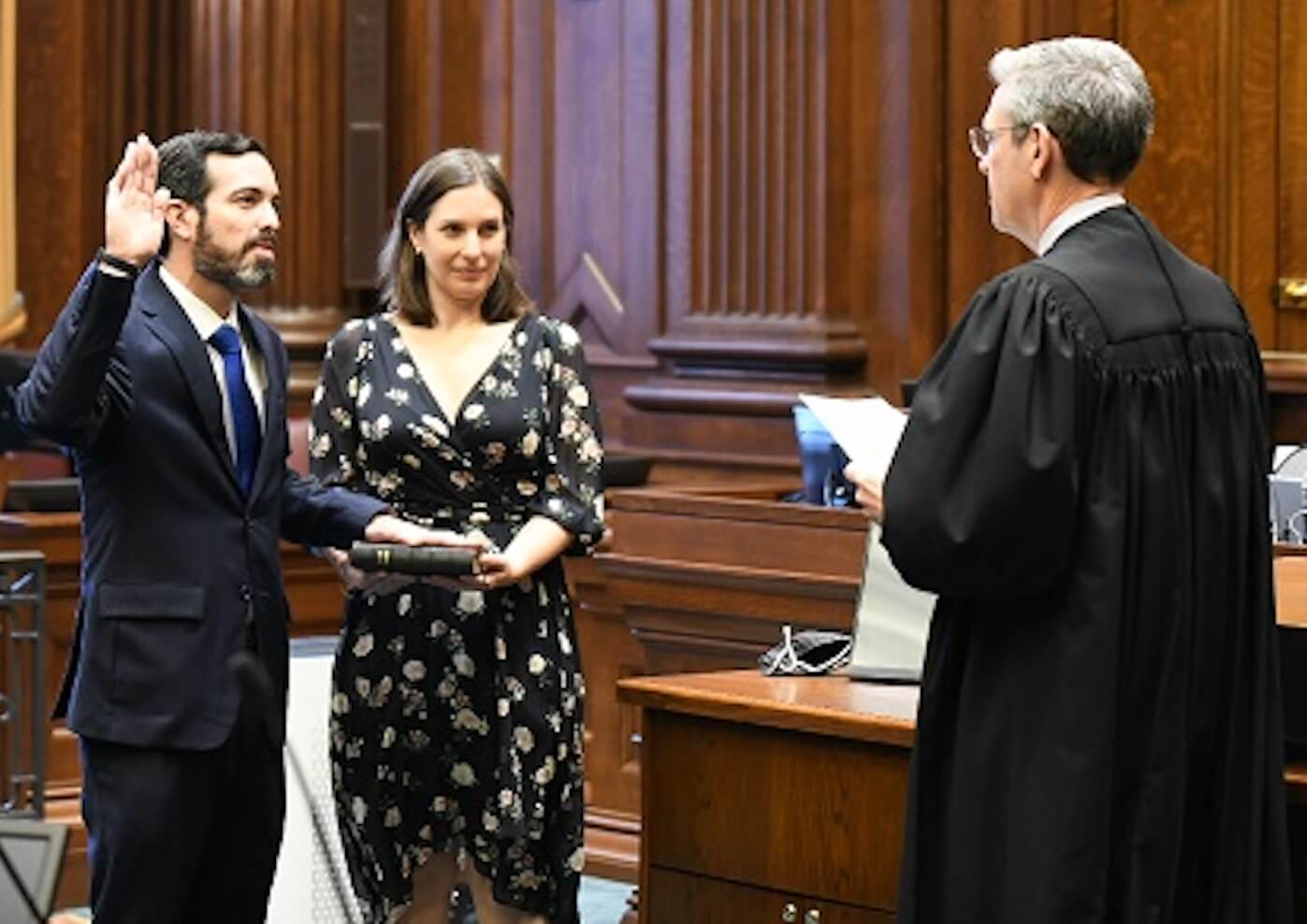 [CREDIT: RI U.S. Attorney] Zachary A. Cunha took the oath of office Monday as the United States Attorney for the District of Rhode Island.