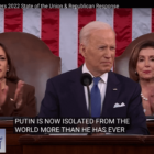 [CREDIT: CSPAN] U.S. President Joe Biden delivered his first State of the Union address Tuesday night. RI Congressman Jim Langevin praised his efforts to oppose Russia President Vladimir Putin's invasion of Ukraine and his leadership during the COVID-19 pandemic.