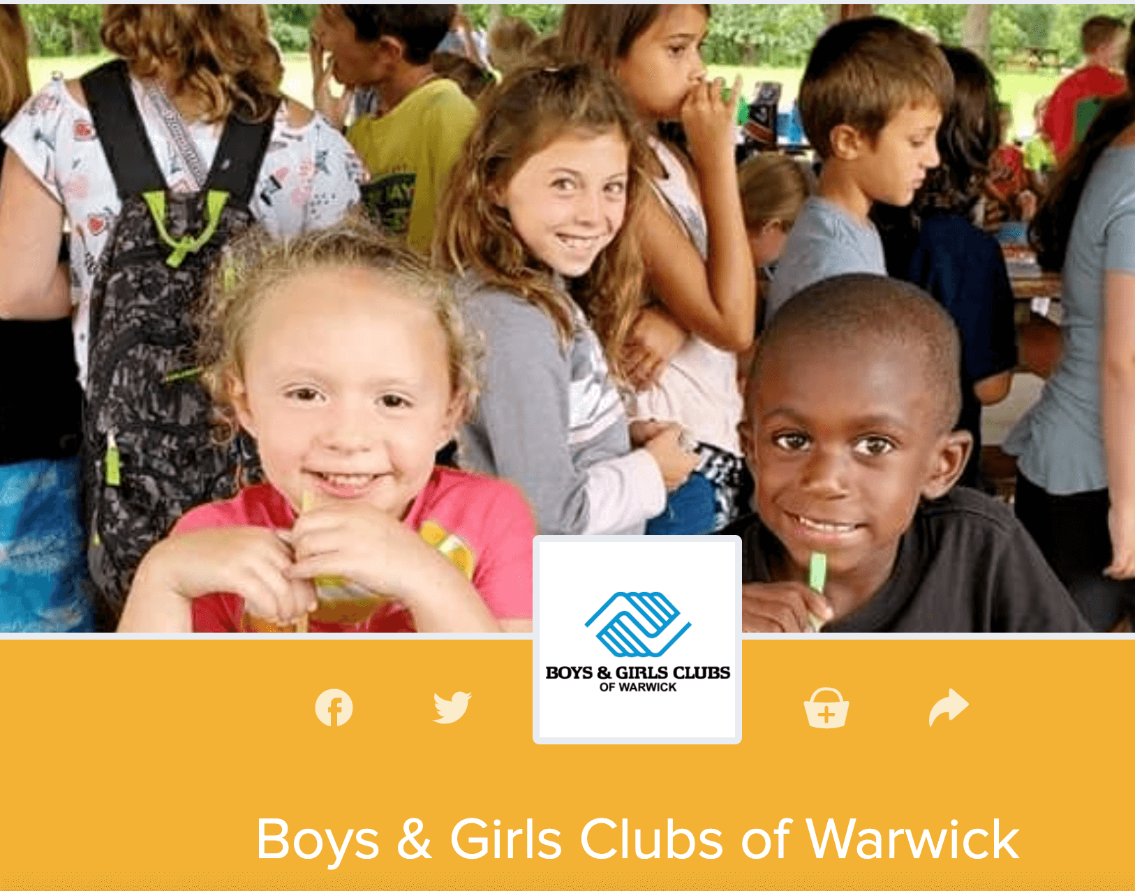 [CREDIT: BGCW] United Way's 401 Gives, an annual statewide fundraiser for nonprofits, starts Friday. Boys and Girls Clubs of Warwick are among hundreds of nonprofits seeking your support.