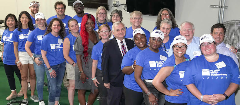 [CREDIT: Goldman Sachs] RI Sen. Jack Reed met with 41 small business owners during the Goldman Sachs 10,000 Small Businesses Summit in Washington DC.July 19-20. Among the RI business owners was Katie Schibler Conn, founder of KSA Marketing in Warwick, pictured in the front, fifth from the left.