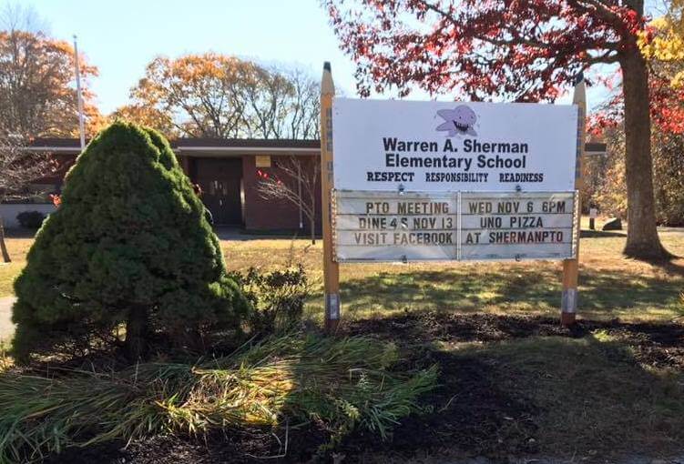 [CREDIT: WPS] Warwick Police are investigating three recent break-ins at Sherman School, which has been closed for mold remediation.