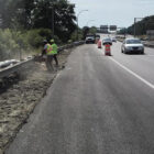 [COURTESY RIDOT] An Airport Connector West right lane closure will allow paving one day next week.