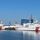 [CREDIT: Sen. Reed's office] The USCGC Tahoma (WMEC-908) and USCGC Campbell (WMEC 909) are now based out of Naval Station Newport,