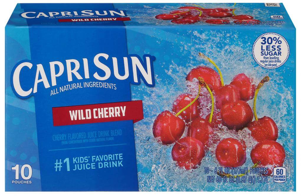 [CREDIT: Kraft] RIDOH warns Wild Cherry Capri Sun drinks have been recalled due to cleaning solution contamination.