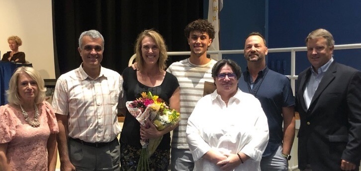 [CREDIT: WPS] Winman Middle School Science teacher Dr. Catherine Hawthorne-Kocak was honored as Warwick Teacher of the Year 2022 during the Tuesday, Aug. 16 Warwick School Committee meeting.