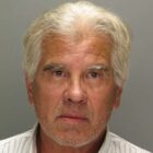 [CREDIT: WPD] Mark Perkins, 62 has been arrested for assault, larceny, vandalism and disorderly conduct after attacking radio host John DePetro with a lawnmower outside his Staples Avenue home.