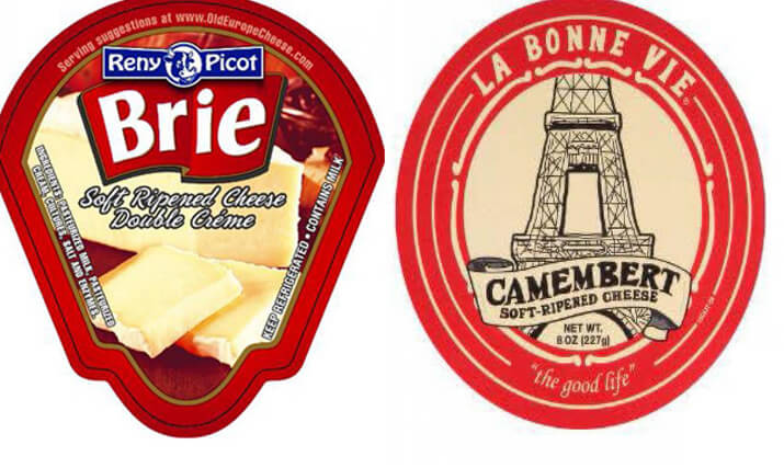 [CREDIT: FDA] All Old Europe Cheese Brie and Camembert products with best-by dates through 12/14/2022 are impacted by a cautionary cheese listeria recall.