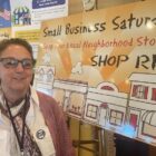 [CREDIT: Rob Borkowski] Sue Babin, RIDDC Special Projects Coordinator and chair of Shop RI, reported a big turnout for the 2022 Shop RI Small Business Saturday expo Nov. 26.