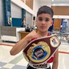[CREDIT: Henry Emery] Rocco Emery, a sixth-grader at Winman Middle School, is the New England Silver Gloves Champ after his Dec. 11 win in Lynn, MA.