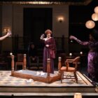 [CREDIT: Trinity Rep] Fiona Marie Maguire, Paula Plum and Rachel Christopher playing varied aspects of Queen Margaret of Anjou.