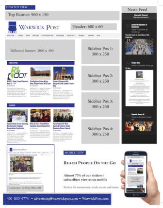 Warwickpost.com advertising offers a a variety of easy and affordable options to spread word about your business.