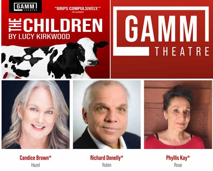 The Children runs from April 27–May 14 at The Gamm Theatre, 1245 Jefferson Blvd., Warwick, R.I. Tickets: $55-$65; preview performances (April 27-30) just $38.