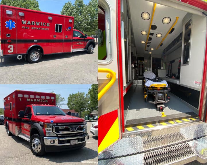[CREDIT: Mayor Frank Picozzi’s Office] The city's new WFD rescue truck made its maiden service run Thursday at 12:30 p.m. Here, an inside, front and side view are available.