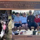 [CREDIT: WP composite/Images courtesy of Mayor Picozzi's office] On Saturday, RI State Police K-9 Ruby, inspiration for the movie Rescued by Ruby, was honored at Sandy Point Beach in Potowomut.