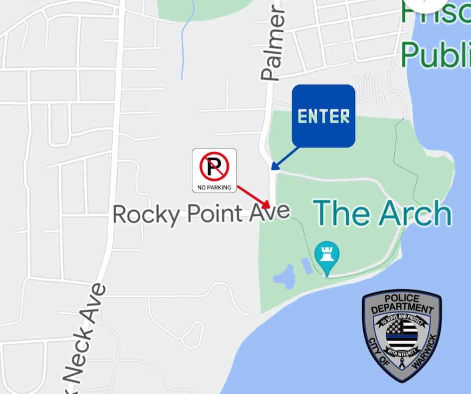 [CREDIT: WPD] A map of parking and access to the Rocky Point Spring Festival 10 a.m. Saturday, May 6, till 3:30 p.m. 