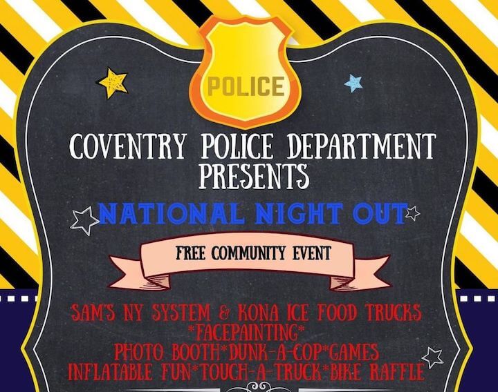 [CREDIT: WPD] The town is hosting its first Coventry Police National Night out Tuesday.