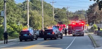 [CREDIT: Rob Borkowski] Coventry Police and Hopkins Hill Fire responded to a Hopkins Hill Road rollover July 28 at about 6:30 p.m., damaging both cars involved and injuring one driver.
