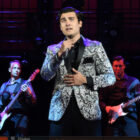 [CREDIT: Mark Turek] Zane Zapata asFrankie Valli in Theater By The Sea's ( TBTS ) production of Jersey Boys. Jersey Boys runs through Sept. 10 at the 364 Cards Pond Road, Wakefield, RI theater,