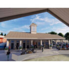 CREDIT: City of Warwick] An artists rendering view of Warwick City Hall Plaza, naming rights for which were won by Greenwood Credit Union.
