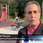 [CREDIT: WarwickPost.com] Mayor Frank Picozzi speaks about Apponaug Playground upgrades and continuing playground improvements.