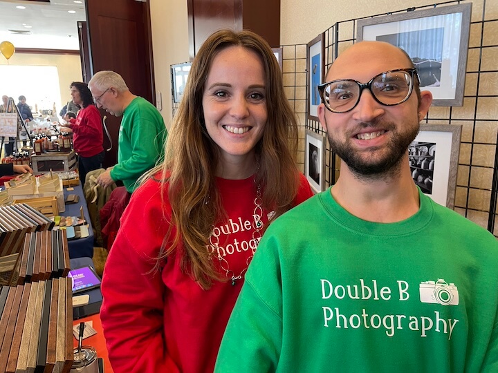 [CREDIT: Rob Borkowski] Bryan Baron, photog and owner of Double B Photography, with his state-funded Self-Directed Support Staffer, Megan Pace.