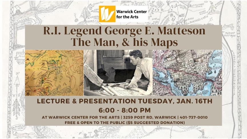 [CREDIT: WCFA] Mapmaker George Matteson is the subject of this month's WCFA exhibit, showcasing his history, firefighting adventures and hand-drawn maps of the state.