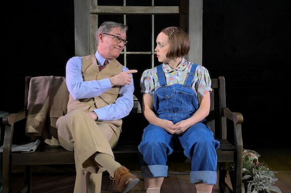 [CREDIT: PPAC] Richard Thomas as Atticus Finch and Scout Backus as Scout in PPAC's "To Kill a Mockingbird"