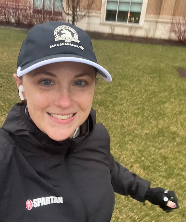 [CREDIT: Sarah Gamache] Sarah Gamache, Warwick resident and nurse practitioner, will run the Boston Marathon Monday to aid Dana Farber Cancer Institute research into treating and curing cancer.