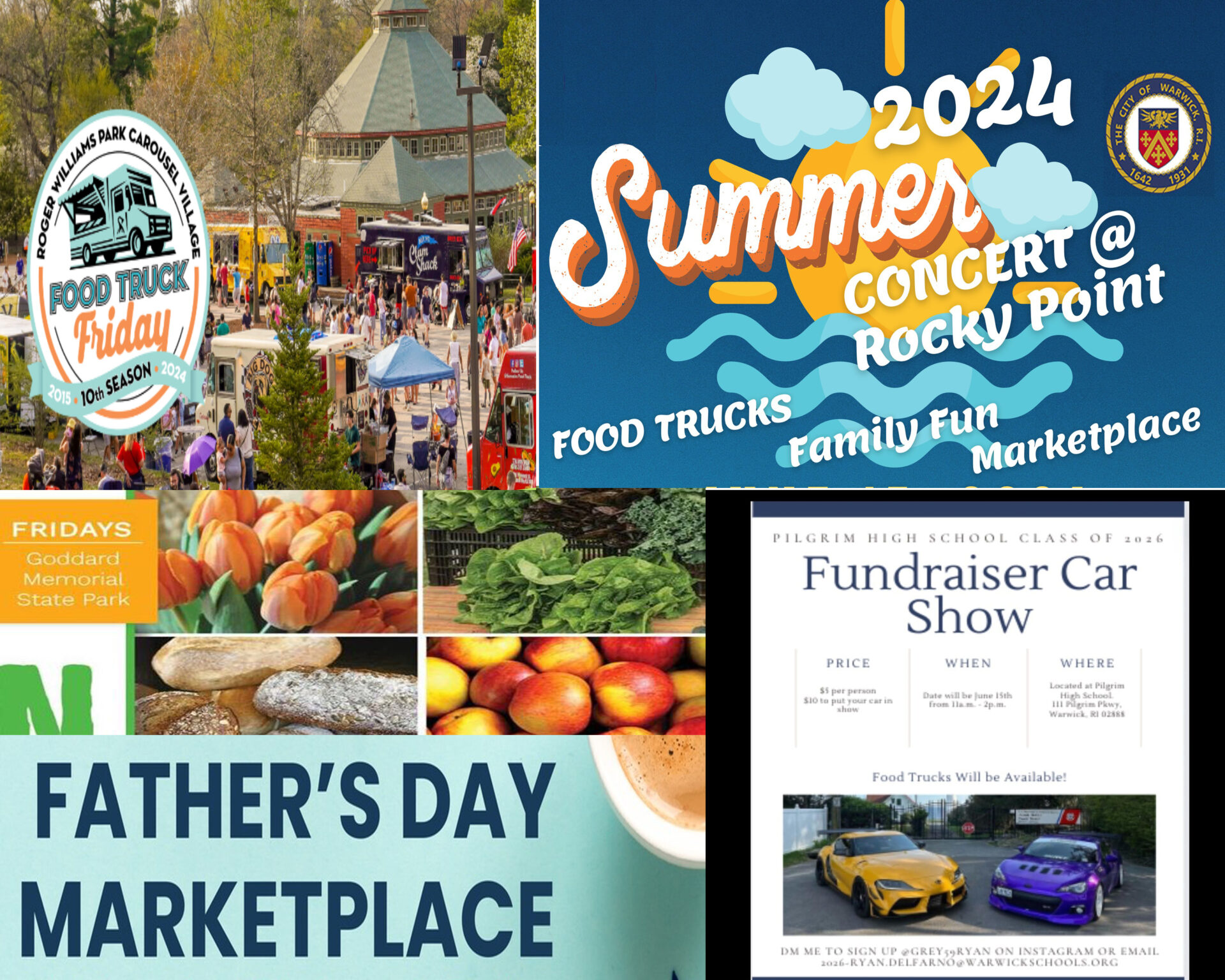 This Father's Day Warwick Weekend events roundup has lots going on Friday and Saturday, including a marketplace to shop for the holiday.