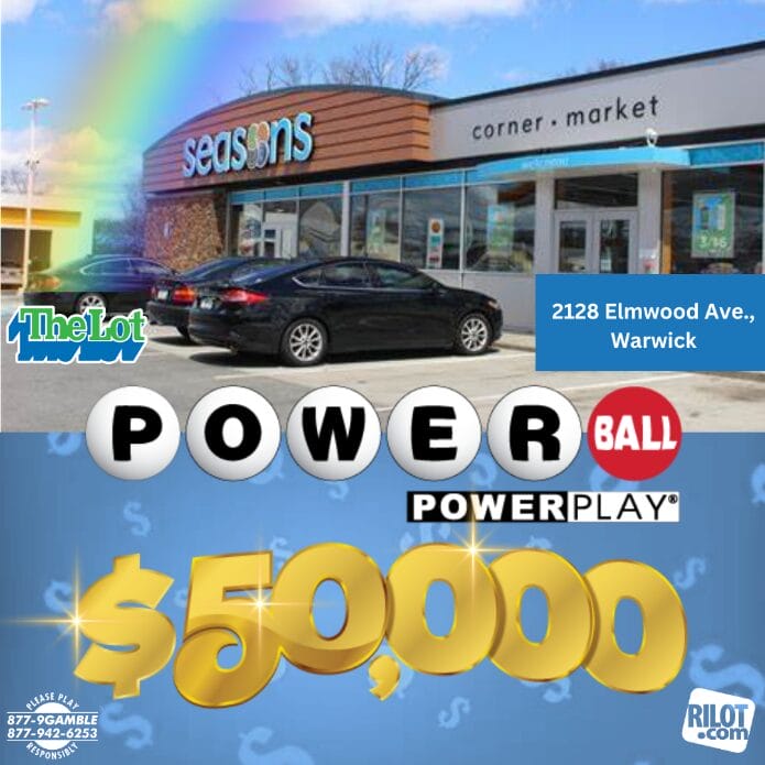 [CREDIT: RI Lottery] The Lottery is looking for the person who bought a $50,000 Powerball ticket in Warwick.