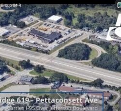 [CREDT: RIDOT] RIDOT will narrow Jefferson Boulevard to one lane in each direction at the I-95 overpass starting Friday, April 4.