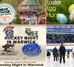 [CREDIT: WP Composite] This week's Warwick Weekend events include food trucks on two nights, an egg hunt,art, improve and skating.